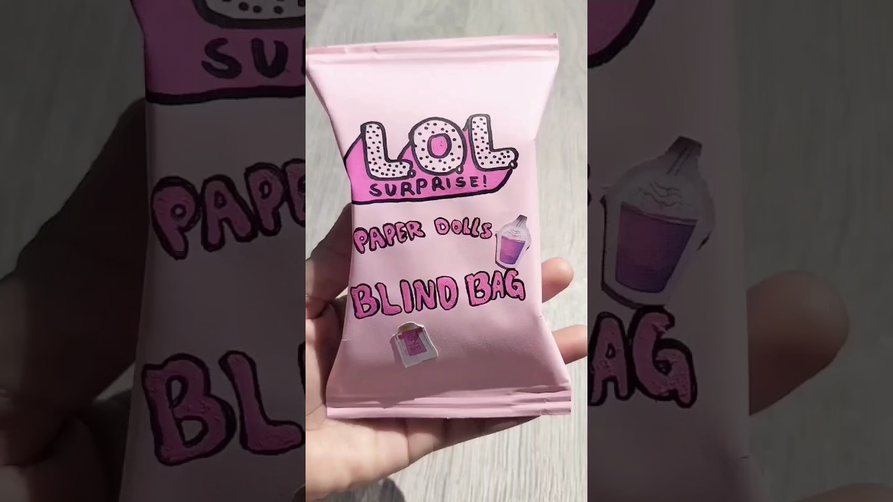 unboxing LOL Paper doll | diy blind bag 