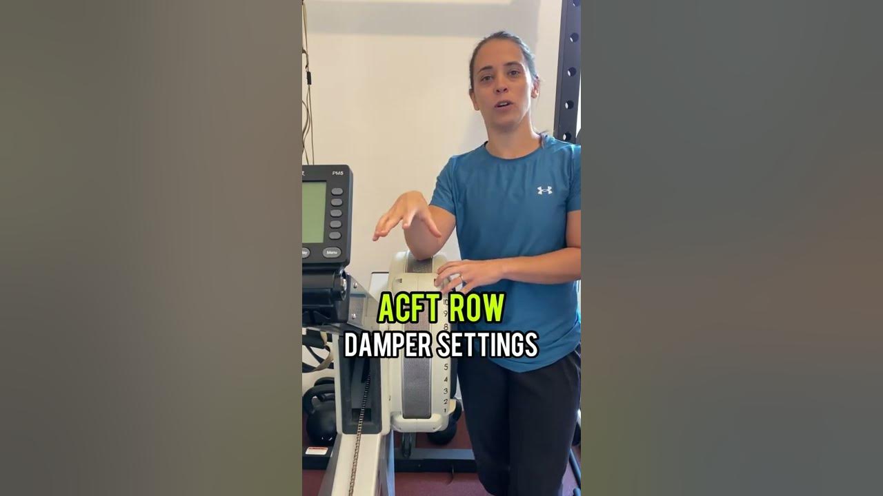 Rower Damper Settings for ACFT & Training YouTube