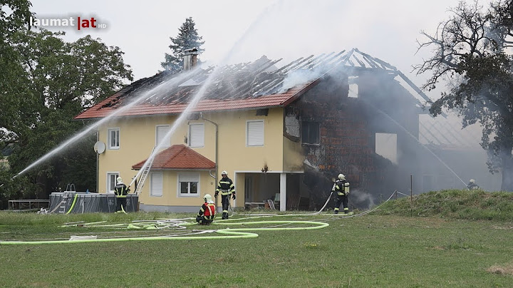 15 Feuerwehren bei Großbrand auf einem Bauernhof in Peuerbach im Einsatz