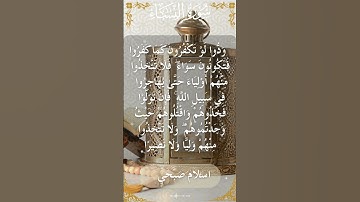 The Holy Quran Islam Sobhi Surah An Nisa اسلام صبحي - القرآن الكريم سورة النساء