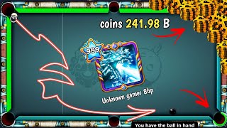 999 level ~ 241 billions coins | mythic shots ~ 8 ball pool | unknown gamer 8bp