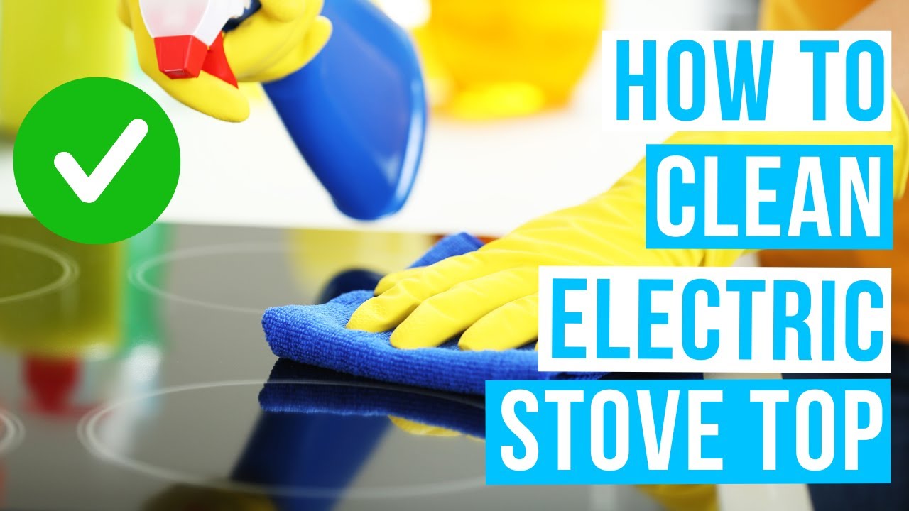 How to CLEAN ELECTRIC STOVE TOP with baking soda - YouTube