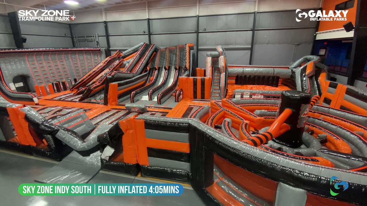 Sky Zone Indy South Inflatable Park Set Up Timelapse YouTube