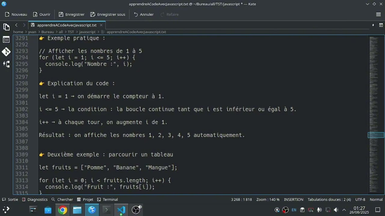 👉 JavaScript : Comprendre la boucle for (exemples simples et pratiques) PART A