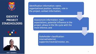 Project Management Unit 5 Session 5