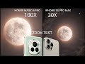 Honor magic 6 pro vs iphone 15 pro max live zoom test moon
