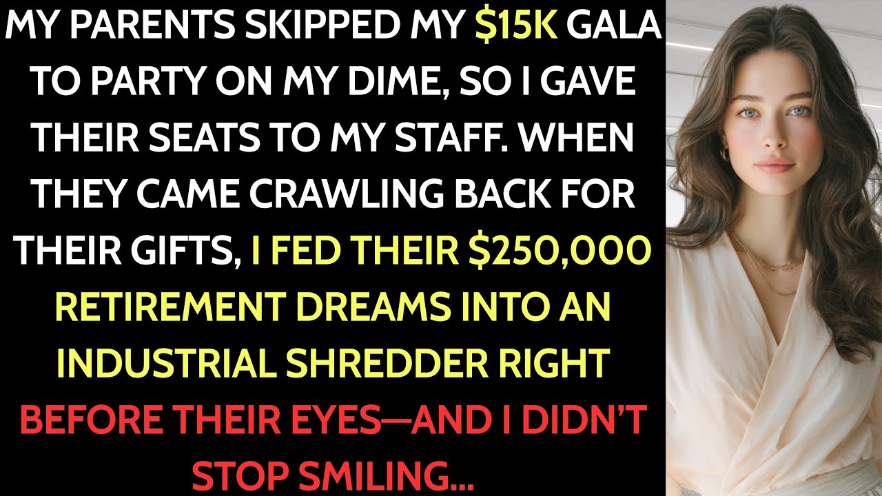 My Parents Skipped My $15K Partnership Gala—So I Gave Their Seats to the People Who Earned Them
