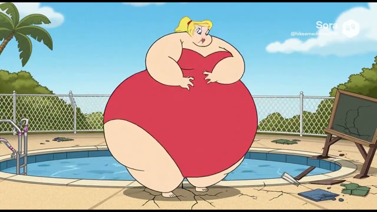 Miss Shapely Fat Giant Potion/Farting/Everyone Laughing/Miss Shapely Crying