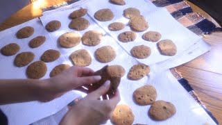 Baking Pumpkin Chocolate Chip Cookies 🎃 ASMR