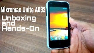 Micromax Unite A092 Unboxing and Hands-On