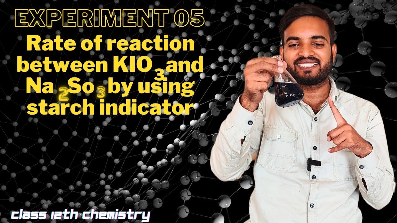clock reaction rate of reaction between potassium iodate and sodium