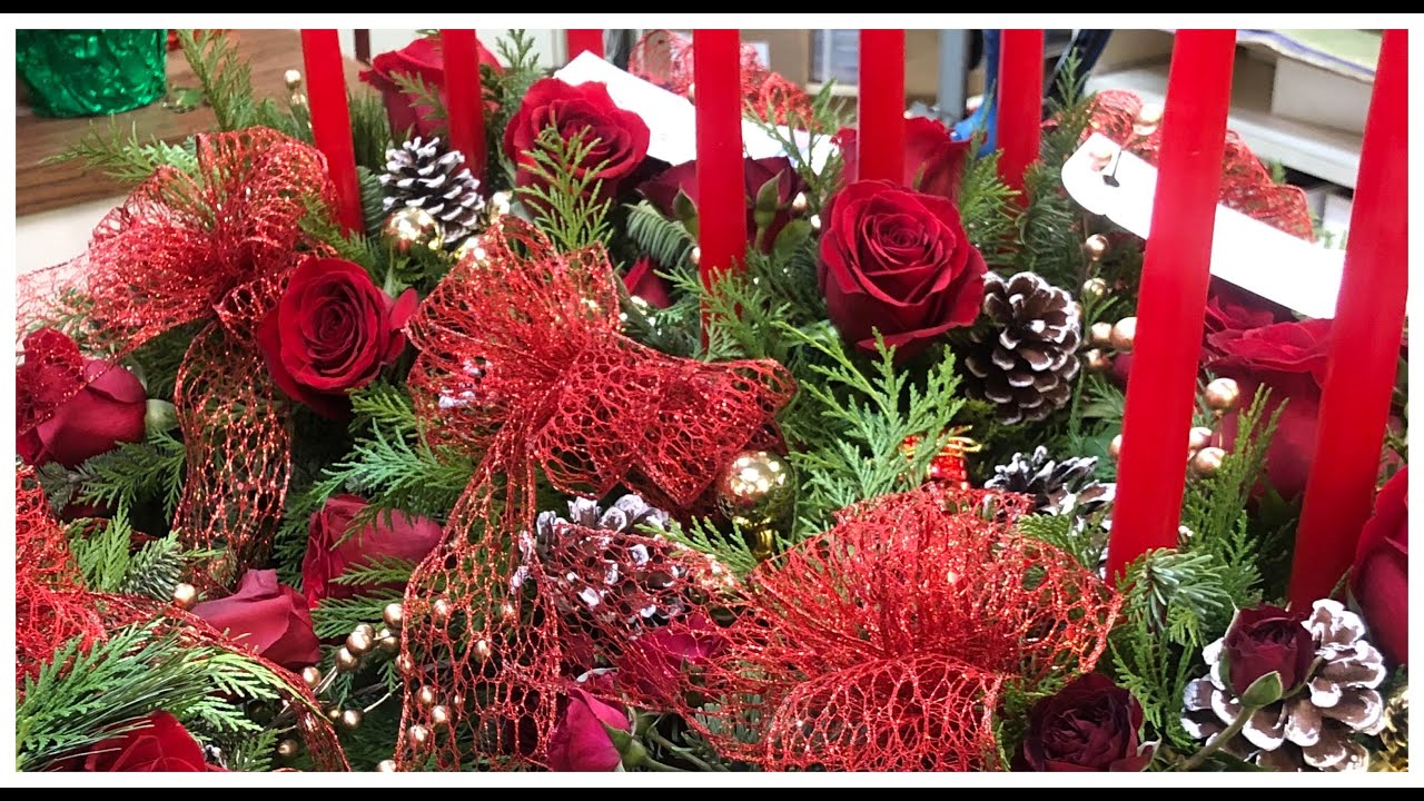 Make Christmas Centerpieces with Me ! YouTube