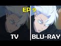 Mappa improved gojos fight scenes jujutsu kaisen season 2 episode 9 tv vs bluray