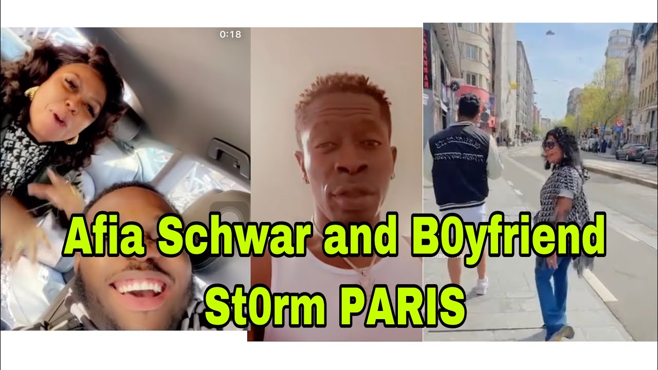 Breaking: Afia Schwarzenegger And B0Yfriend Storm Paris As Shatta Wale Prop0Ses To Tv Presenter