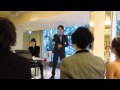 柴田 元　友人結婚式披露宴にて 「アイ」 カバー(秦基博さん)　Piano 高島ユータ氏(2013/11/12)
