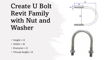 Create U Bolt Revit Family with Nut & Washer (Parametric)