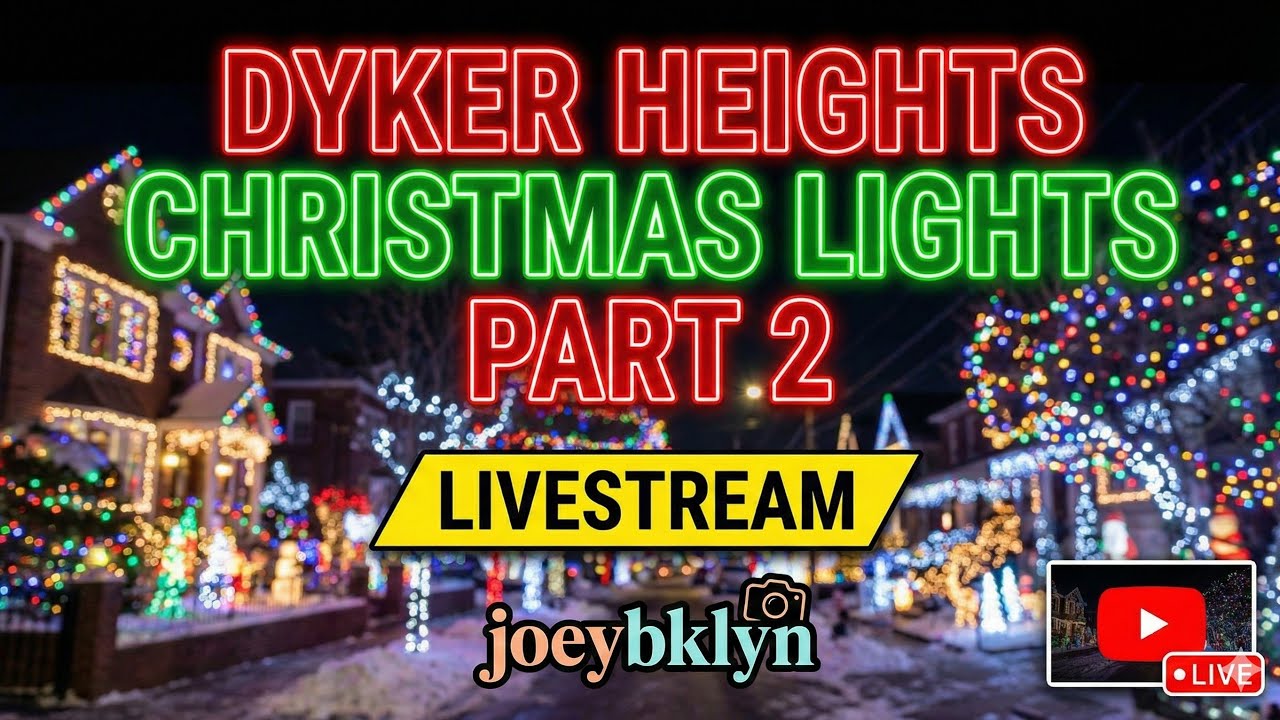 🎅 Live: Dyker heights Christmas lights Part 2