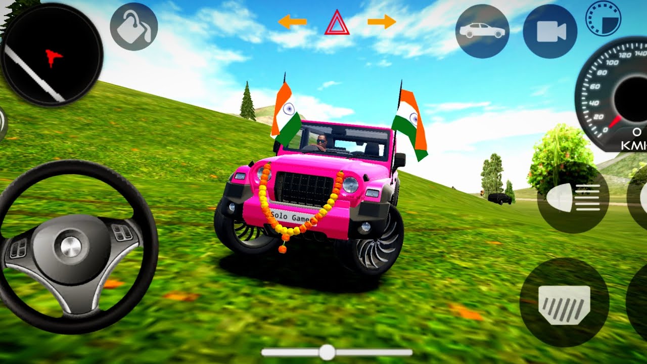Modified Mahindra Thar 😈Games || Indian Pink Thar (Gaadi Wala Games)🚘 || Solo Gaming 🎮 - #2026