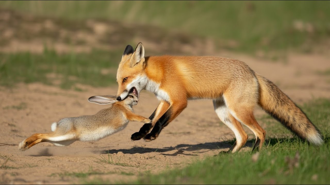 Rabbit vs. Fox – Speed vs. Stealth in a Backyard Battle