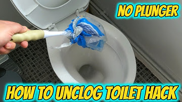 How to unclog toilet with no plunger Number 1 Life Hack