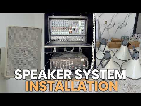 How to Install Complete Mosque Sound System Electro Voice Speakers, Behringer Mixer, Ahuja Amplifier thumbnail