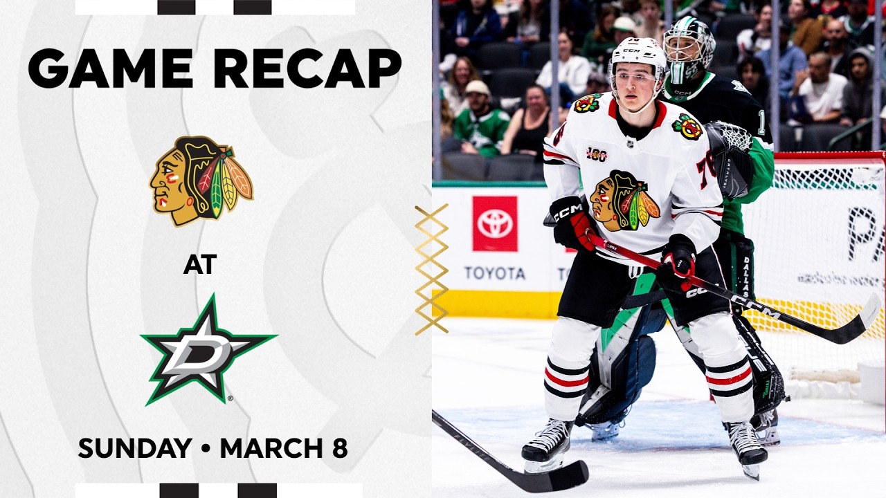 Blackhawks at Stars Game Highlights | 3.8.26