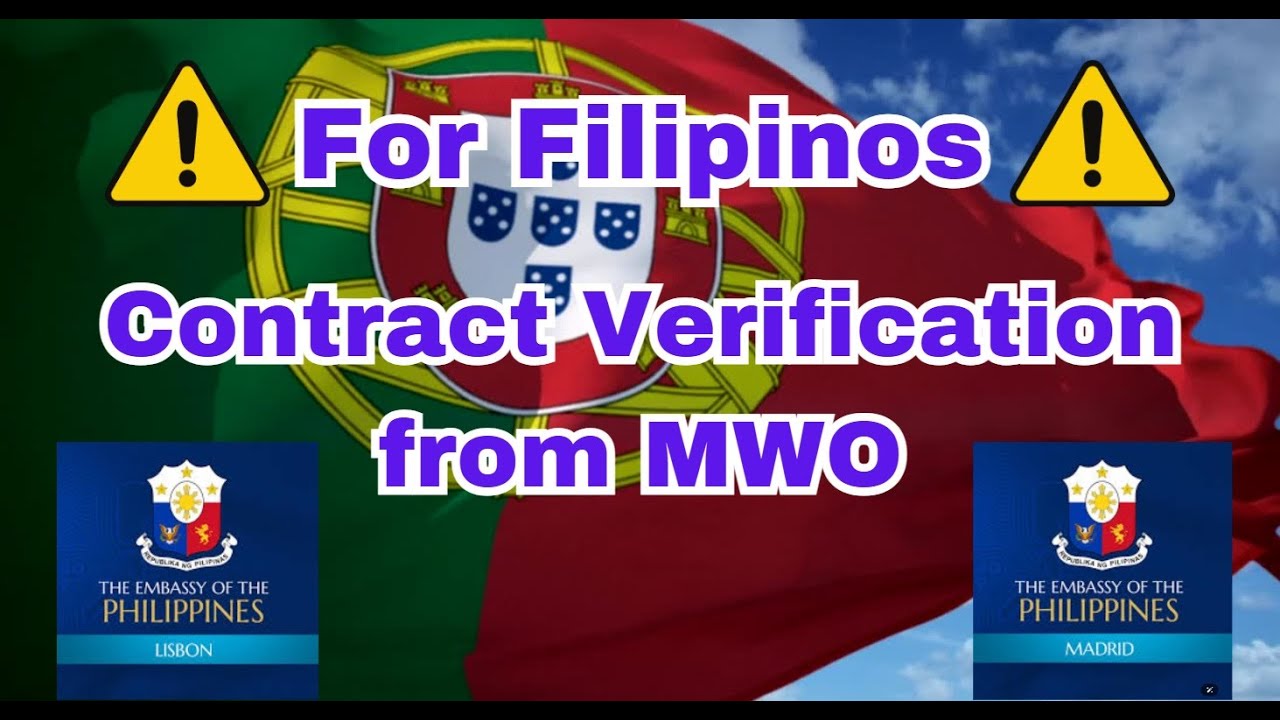 Portugal Employment Contract Verification Migrant Workers Office