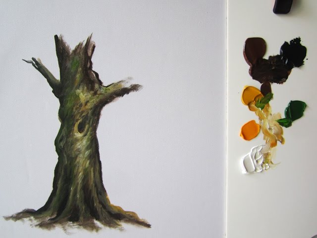 tree trunk painting