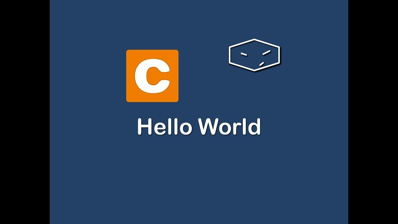 hello world in c - YouTube