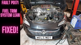 Vauxhall Corsa running issue fixed Fault code P0171