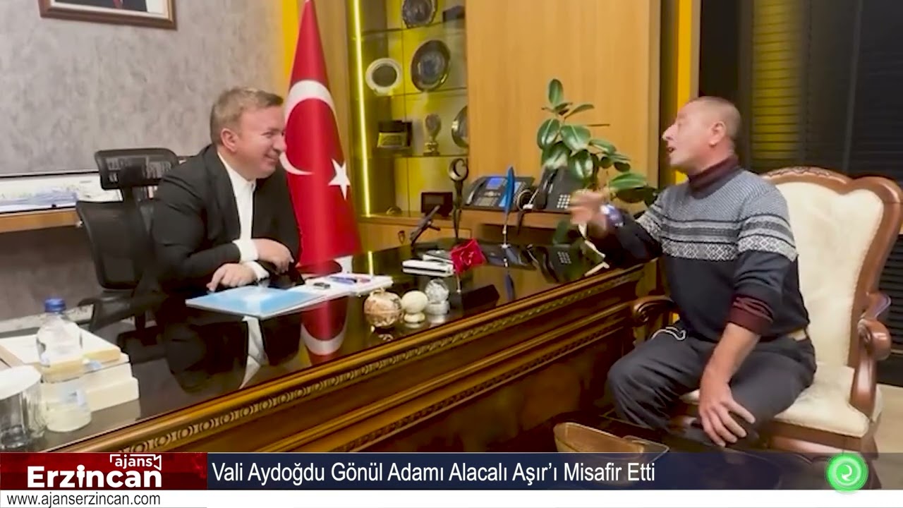 Vali Aydoğdu Gönül Adamı Alacalı Aşır’ı Misafir Etti