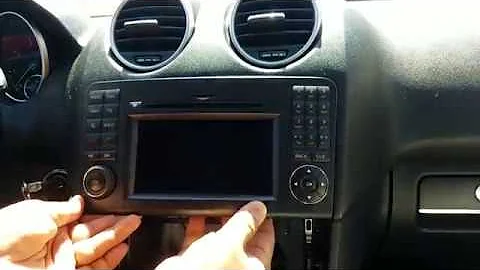 How to Remove Radio / Navigation / Display from Mercedes ML350 2011 for Repair.