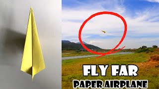 How to Make an Easy Paper Airplane in 1 Minute! (60 Seconds)