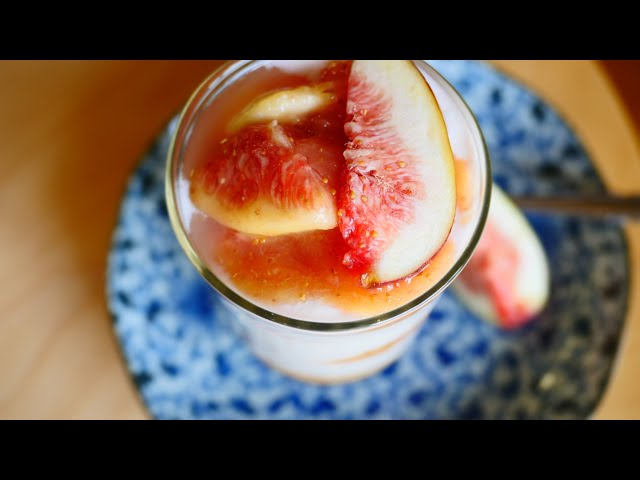 Fig Syrup Dessert いちじくシロップのデザート