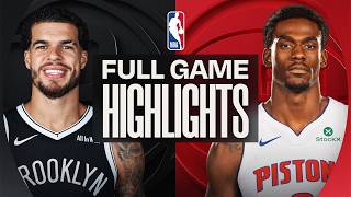 Game Recap Nets 107, Pistons 105