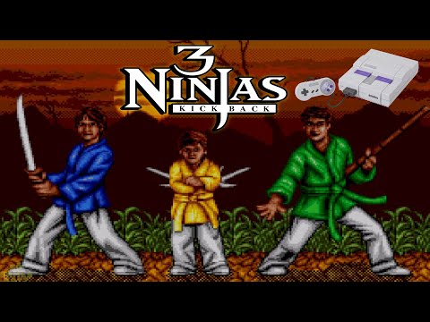 3 Ninjas Kick Back - SNES - ATÉ ZERAR (Gameplay)