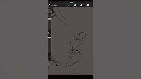 Gesture drawing on iPad #procreate #shorts