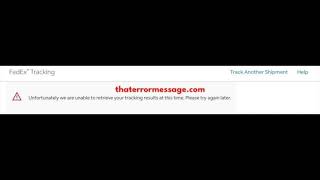 Details Unfortunately we are unable to retrieve your tracking results at this time. (FedEx) News