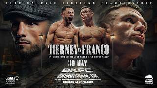 BKFC 90 BIRMINGHAM TIERNEY vs FRANCO Full Pay Per View Event | Live!