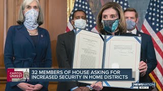 32 members of the House ask for increased security for Congress
