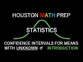 Understanding Confidence Intervals and the T Distribution