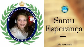 Sarau Esperança: Bia Fernandes #sarau #ALACAF