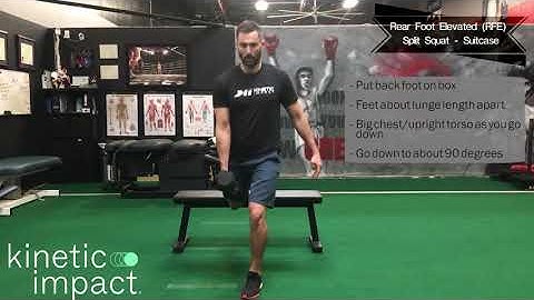 Rear Foot Elevated RFE Split Squat - Suitcase