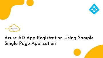 Azure AD App Registration Using Sample Single Page Application