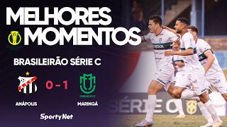 VITÓRIA GIGANTE DO DOGÃO EM ANÁPOLIS!! Anápolis 0x1 Maringá  Melhores Momentos - Brasileirão Série C
