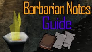 Barbarian Notes Guide (Trimmed Completionist Requirement)
