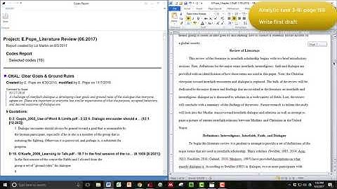 Using ATLAS.ti for a literature review - Part 2 | Qualitative Data Analysis Services