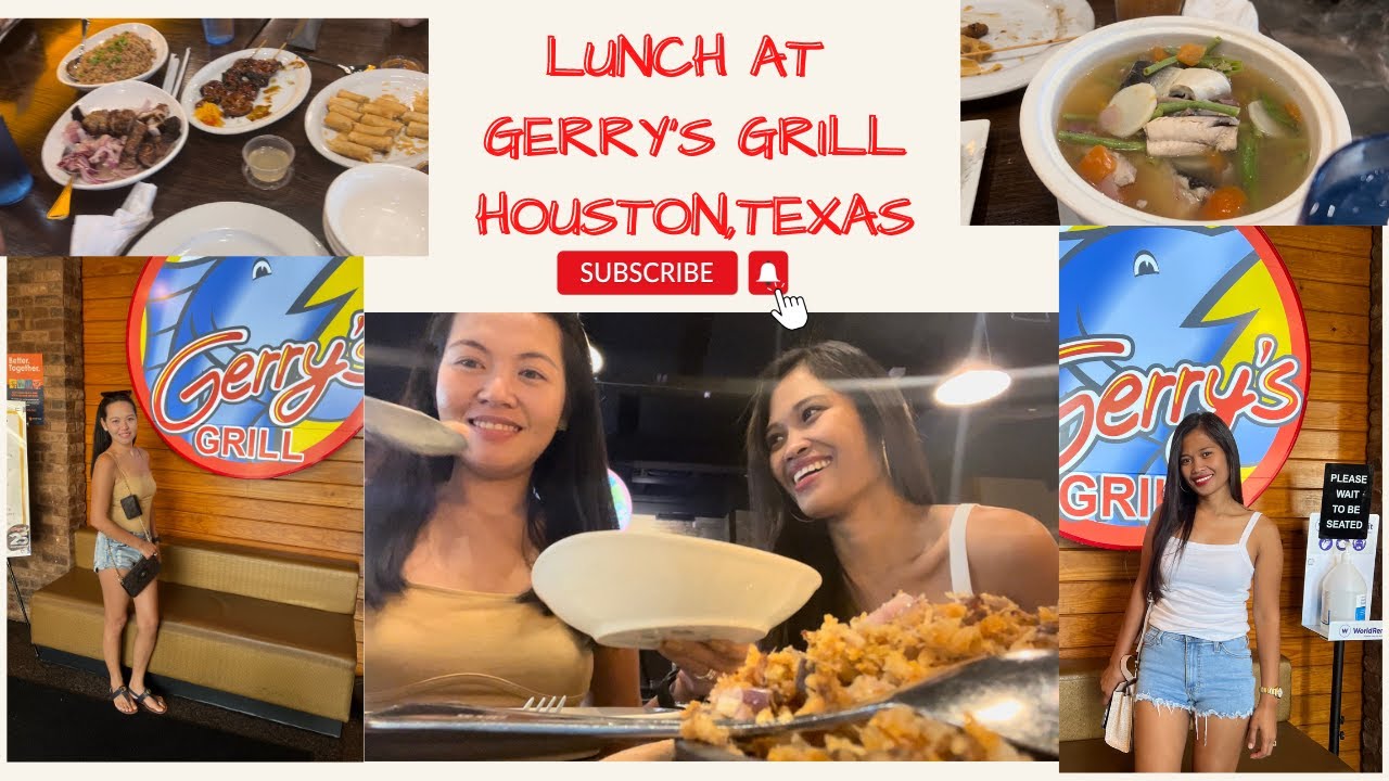 Lunch at Gerry's Grill in Houston Texas YouTube