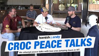 Croc Jumping Tour Peace Talks | Hamish & Andy