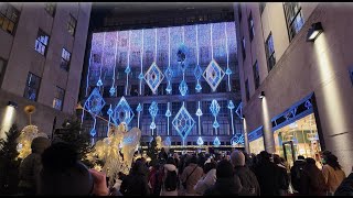 The holiday light show on the façade of Saks Fifth Avenue 2025/2026